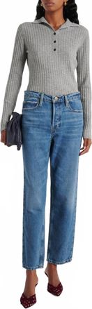 Frame Denim Slouchy Straight Jeans In Caramia