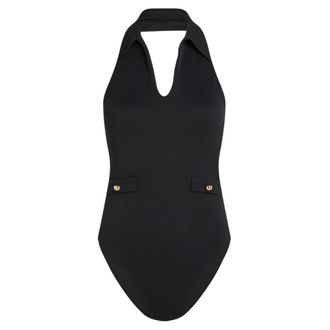 Karl Lagerfeld One-piece, female, Black, Size: XS Cheeky Swimsuit