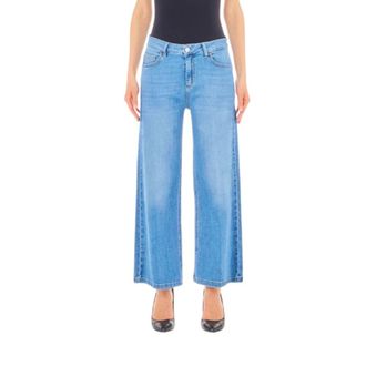 Liu Jo Dames, Jeans, Blauw, Maat: W31 Katoen