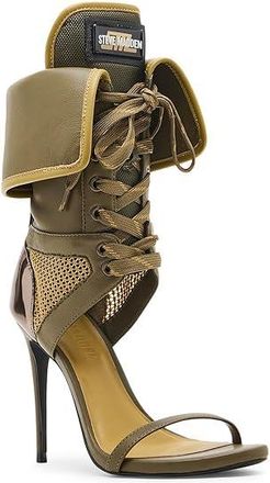 Steve Madden Casella Womens Sandals Olive : 8.5 M, Synthetic