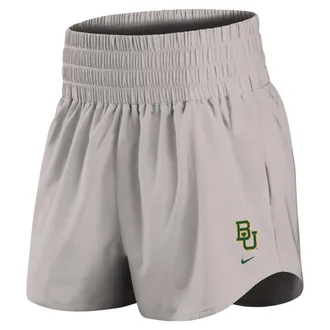 Nike Baylor Primary Logo One Nike Womens Dri-FIT College Shorts in Grey | IM0030-014