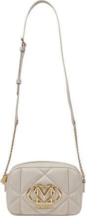 Love Moschino Tassen, Dames, Beige, ONE Size, Kleine Crossbodytas