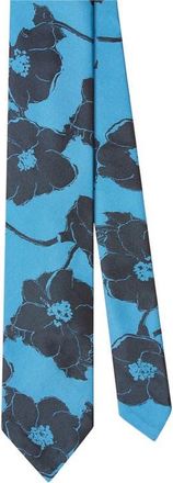 Robert Talbott Duvall Large Floral Jacquard Unlined Necktie in Light Blue at Nordstrom