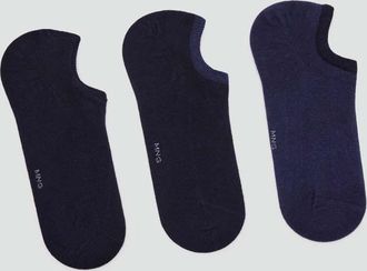 Mango Pack 3 calzini alla caviglia navy - Uomo - 40-42 - MANGO MAN