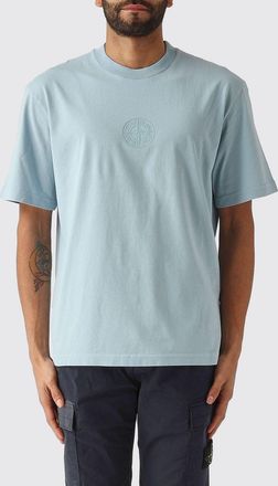 Stone Island T-shirt a girocollo con big logo Stone Island