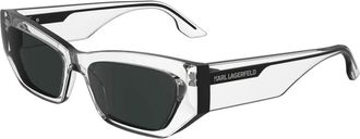 Karl Lagerfeld Kl 6160S Zonnebril - unisex - Zonnebrillen - Grijs - 54 MM - Accessoires