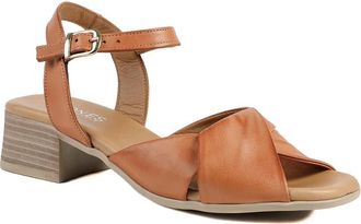 Jones Bootmaker Womens Jaira Leather Buckle Fasten Sandals - Tan - Size UK 8