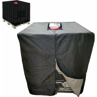 OEM Funda Para Dep&oacute;sito De Agua Ibc De 1000 Litros, Funda Para Contenedor De Agua De Lluvia Con Cremallera, Resistente Al Viento, A Los Rayos Uv Y A Los D