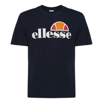 Ellesse T-Shirts, male, Blue, Size: XL Blue Extended Logo T-shirt Men