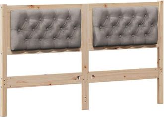 vidaXL Cabecero Otro Marr&oacute;n Y Taupe 140 Cm Madera Maciza De Pino Vidaxl