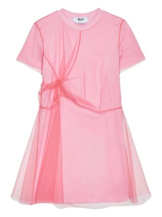 Msgm cotton mini dress - Pink