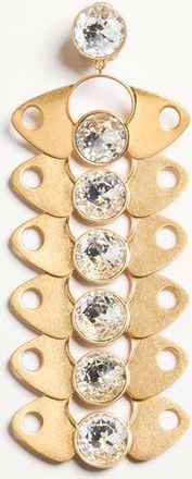 Valentino Garavani Pages Single Earring In Metal And Crystal Wo