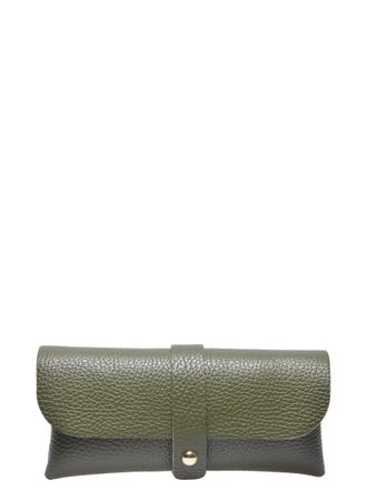 Roberta M Groen Rundleer Tas