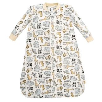 Hudson Baby Fleece Long Sleeve Sleeping Bag in Kangaroo Neutral at Nordstrom