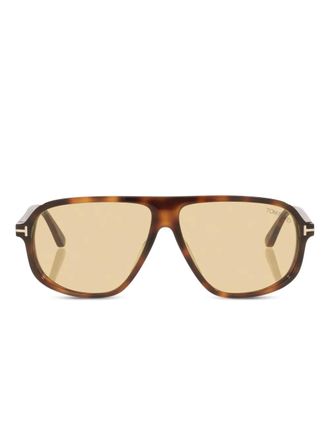 Tom Ford Eyewear Guillaume metal-detail sunglasses - Green