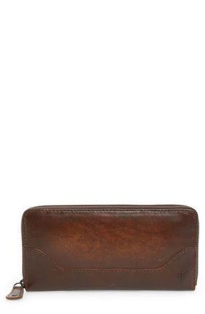 Frye Melissa Leather Wallet in Dark Brown at Nordstrom
