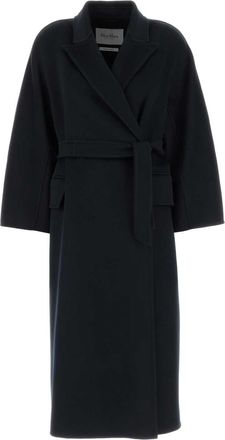 Max Mara Navy Blue Cashmere Cesto Coat