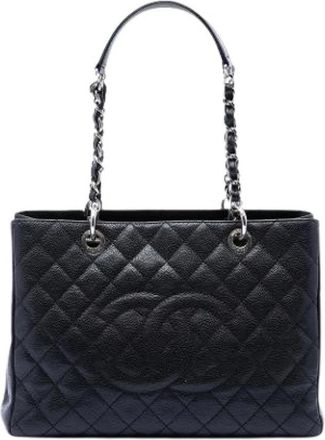 Chanel Pre-owned Grand Shopping Tote - Dames - Vintage Shopper - Zwart - ONE Size - Leer - Vintage
