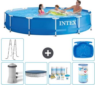 Intex Piscina Con Estructura Redonda - 366x76 Cm - 8-piezas S31727