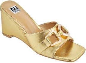 Ninety Union Kensy Wedge Sandal in Gold at Nordstrom Rack, Size 12