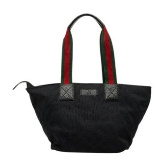 Gucci Bolso Tote Pre-owned de Lona GG - Pre-owned - Mujer - Negro - ONE SIZE