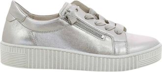 Gabor Schoenen, Dames, Grijs, 38 1/2 EU, Dames Sneakers