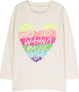 BILLIEBLUSH graphic-print cotton T-shirt - kids - Cotton - 2 - Neutrals