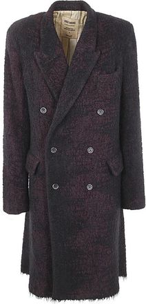 Uma Wang Zwart Rose Riccardo Coat - Heren - Mantel - Zwart - S - Wol - Jassen