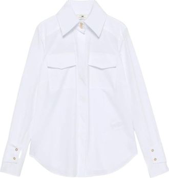 Elisabetta Franchi Shirt - Dames - Overhemden - Wit - L - Overhemden