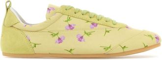 Jil Sander Yellow Lace Up Sneakers