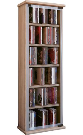 ebuy24 Ebuy24 - Vcm Cd Estante Madera Armario Cd Con Puertas De Vidrio De Seguridad Esg Para 204 Cd O 72 Dvds Dimensiones: Al. 92 X An. 31 X T. 18 Cm Estante