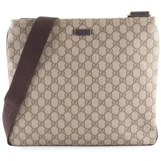 Gucci Vintage, unisex, Beige, ONE Size, Leer, Pre-owned Cross Body Bag