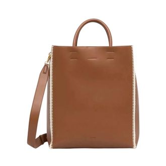 Nanushka Compass Tote - Dames - Shoppers - Bruin - ONE Size - Katoen - Tassen