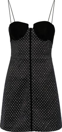 Nafsika Skourti Eclipse Crystal-embellished Satin Dress