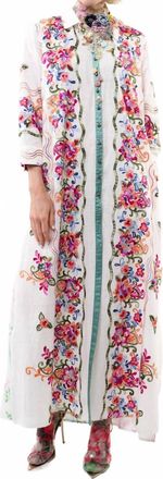 Aratta Beauty Mark Maxi Dress In White Floral