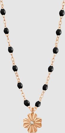 Gigi Clozeau Collier Trèfle Lumière Résine Diamants Or