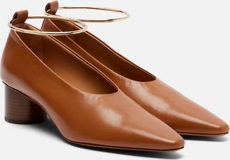 Jil Sander Ring leather pumps