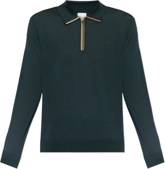 Paul Smith Wool Turtleneck - Heren - V-hals truien - Groen - L - Wol - Truien & Vesten