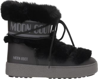 Moon Boot Ltrack Tube Faux Fur Ankle Boots With Thermoplastic Rubber Midsole