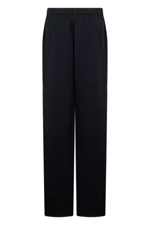 Gucci Womens Wide-Leg Trousers Black Viscose