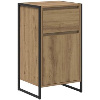 vidaXL Vitrina Roble Artesanal 81 X 36 X 150.5 Cm Madera Contrachapada Vidaxl