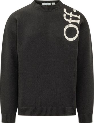Off-white Black Crew Neck Sweater