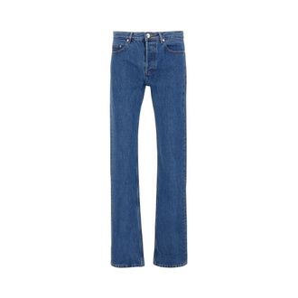 A.P.C. Straight Jeans, male, Blue, Size: W34 New Standard Jeans