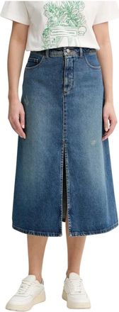 A.P.C. A.p.c., Dames, Rokken, Blauw, Maat: XS Katoen
