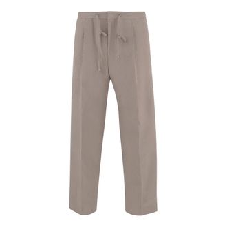 HUGO BOSS Hugo, Straight Trousers, male, Beige, Size: XL Stretch Cotton Pants