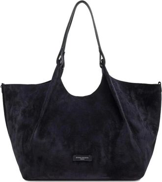 Gianni Chiarini Tassen, Dames, Blauw, ONE Size, Leer, Dua Tote Bag