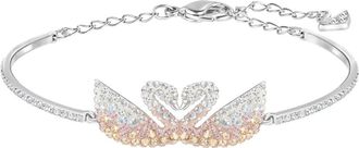 Swarovski Iconische Zwaan Armband - Dames - Accessoires - Grijs - Maat: ONE Size