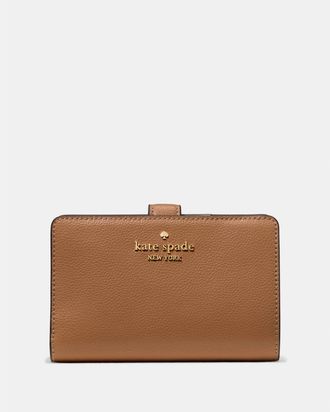 Kate Spade New York Womens Medium Bifold Wallet - Dark Brown - One Size