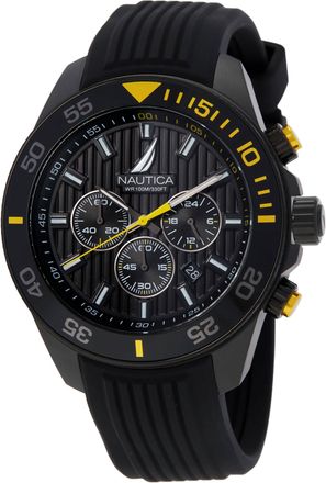 Nautica Chronograph Quartz Black Dial Mens Watch NAPNOS302