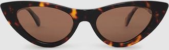 Anine Bing Marsais Sunglasses in Dark Tortoise at Nordstrom